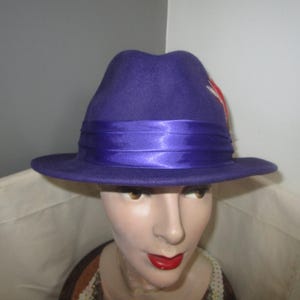 Vintage Broner Purple Fedora