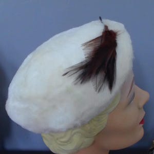 Fur Pillbox Hat - Etsy display picture 2