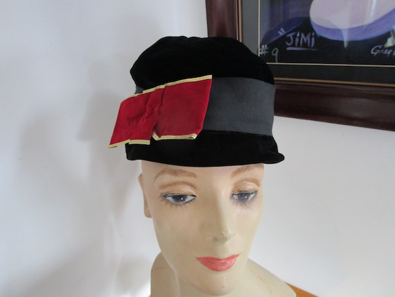 Vintage Black Velvet Ribbon Terry B Original Women display picture 2