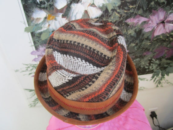 Vintage Multi Color Fedora by GRACE Men's or Wome… - image 3