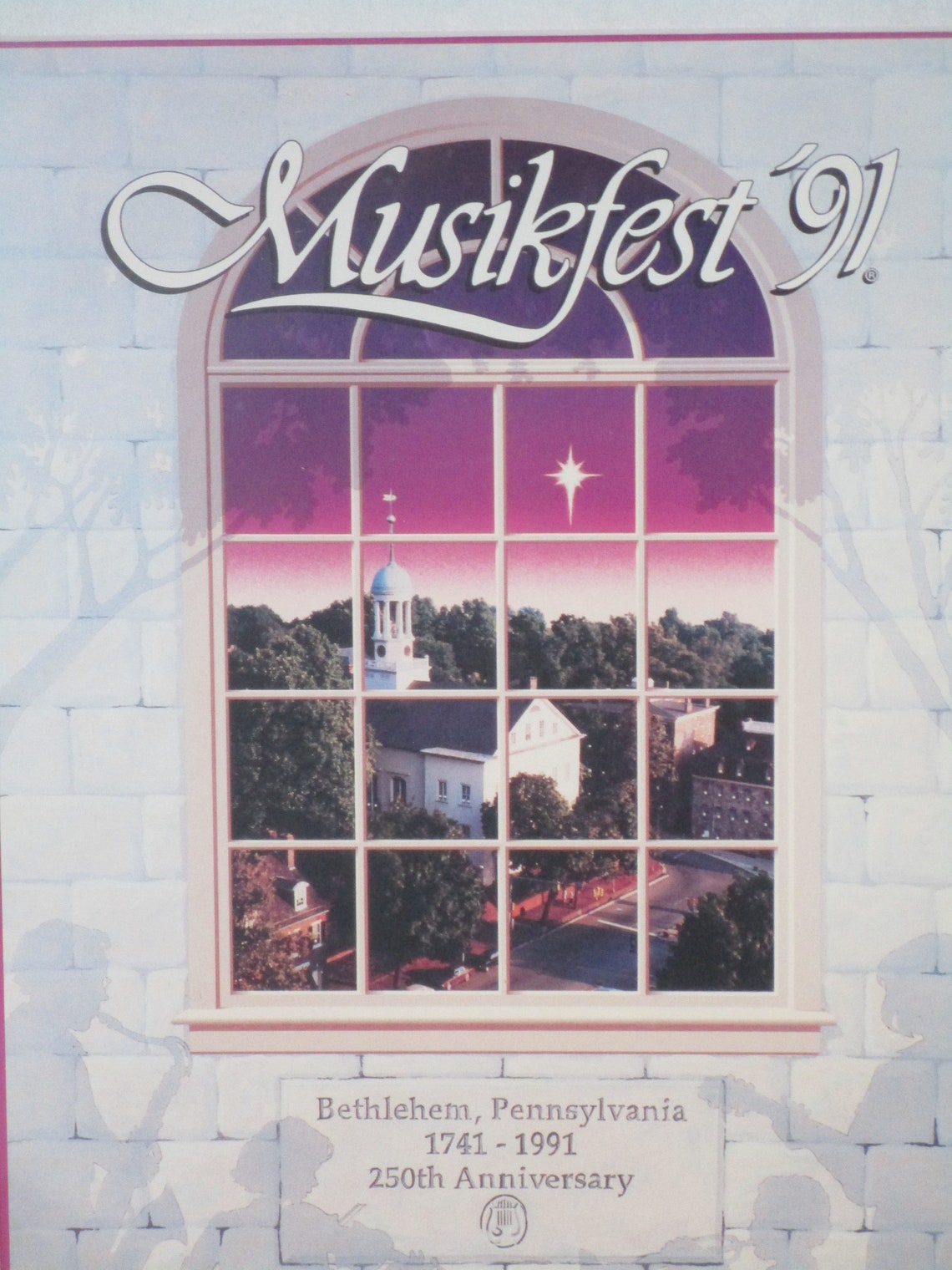 Musikfest Bethlehem PA Program Cover Matted & Framed Etsy