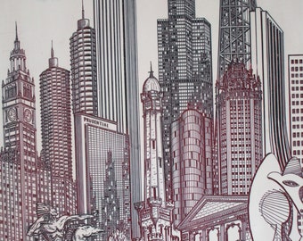 絵画 Eugene Andreyev Vintage 1982 Seattle Limited Edition Alabaster Etching by