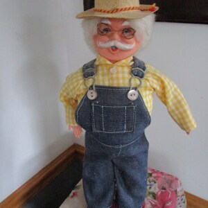 Old Farmer Plastic Standing Vintage Man.