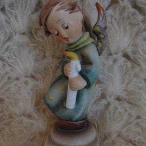 Goebel Hummel Figurine &quot;Heavenly Angel&quot;   Candle in the Wind     Vintage Collectible Hummel  #21/0  W. Germany