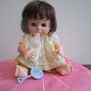 Vintage Uneeda Doll with Bottle and Rattle  Drink And Wet Sleepy Eyes Doll