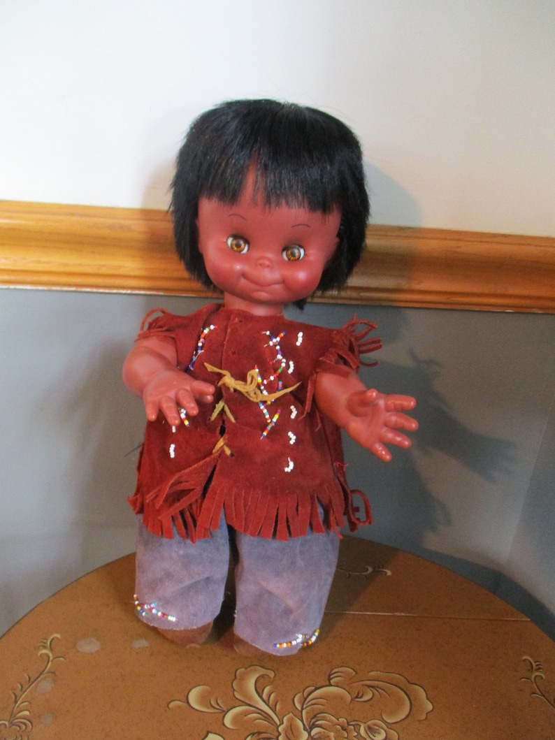 1965 Native American Indian Doll Jolly Toy Doll Etsy