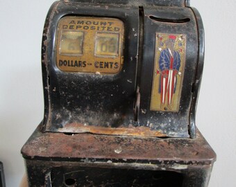 1940's Uncle Sam's  Very Used Cash Register Needs Love