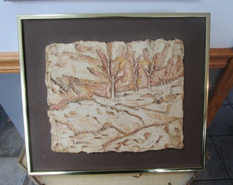 Take a Walk in the Woods by Marilyn  Lilygren Bas reliefs Peaceful Wall Hanging