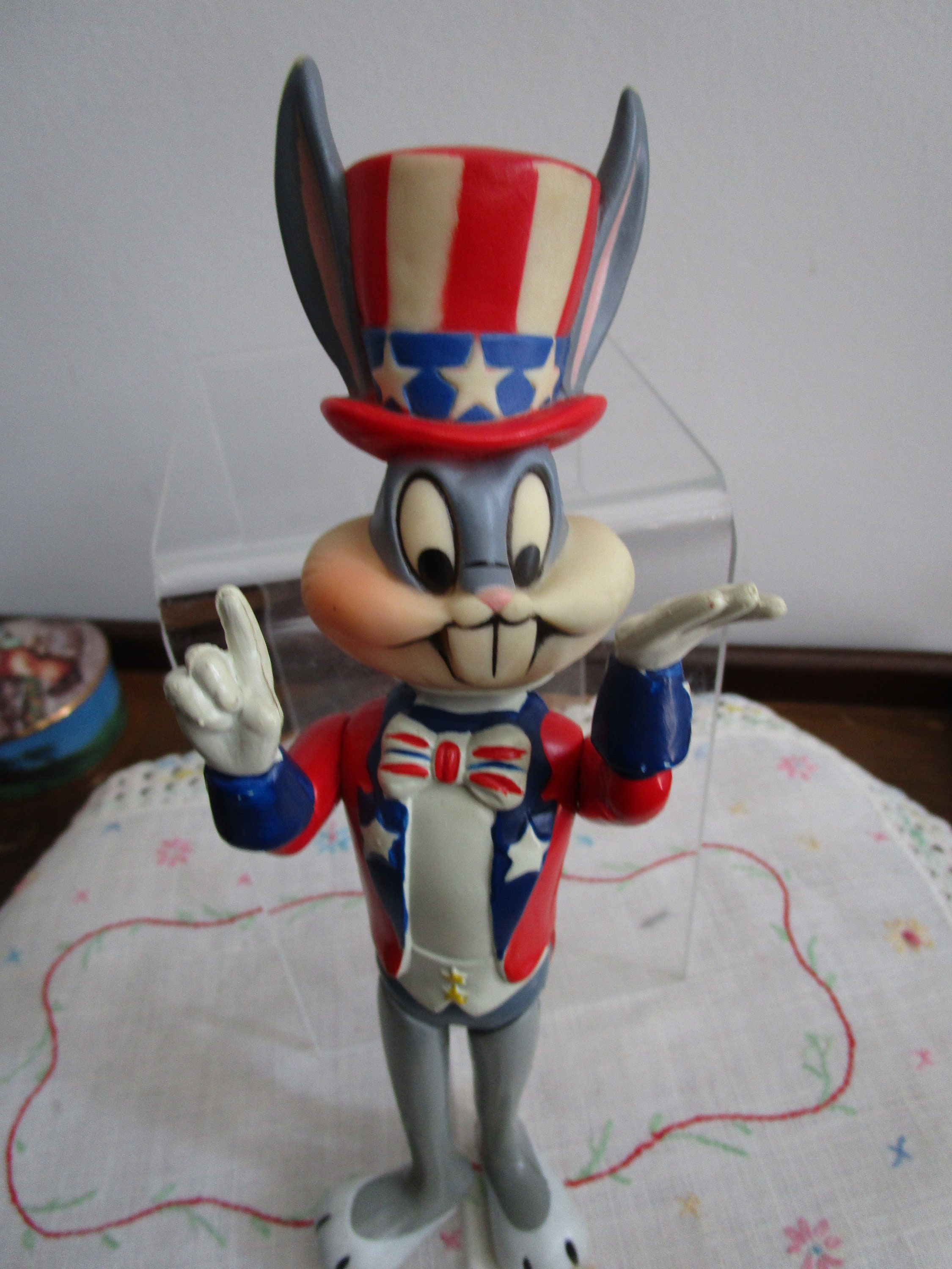 1975 Patriotic Bugs Bunny Uncle Sam Dakin Figure Toy Looney Tunes