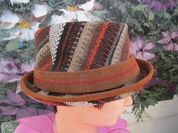 Vintage Multi Color Fedora by GRACE Men's or Wome… - image 5