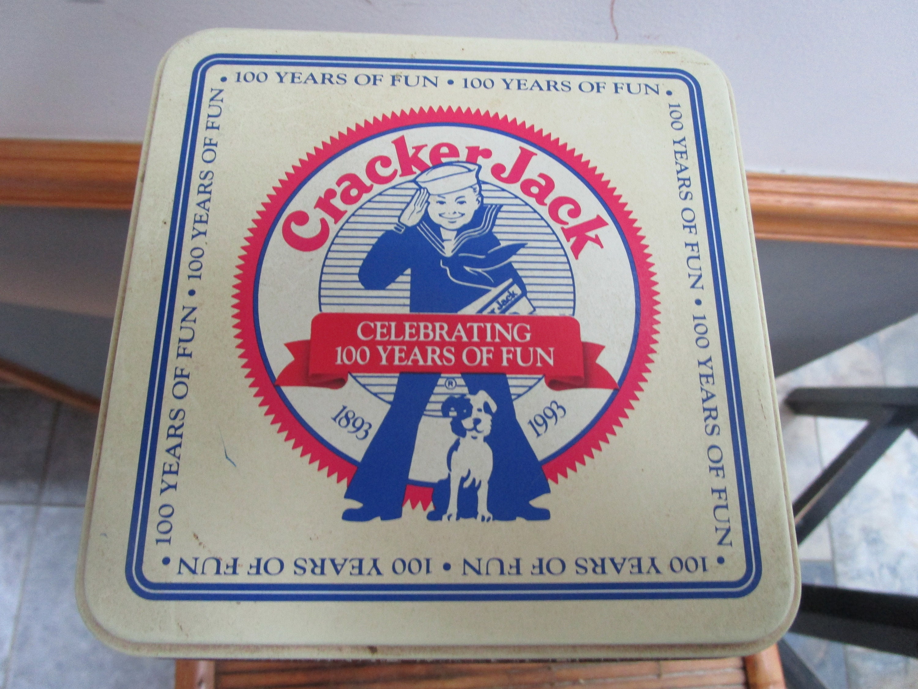 Cracker Jack Tin Box 100th Anniversary 18931993 Collectible Etsy