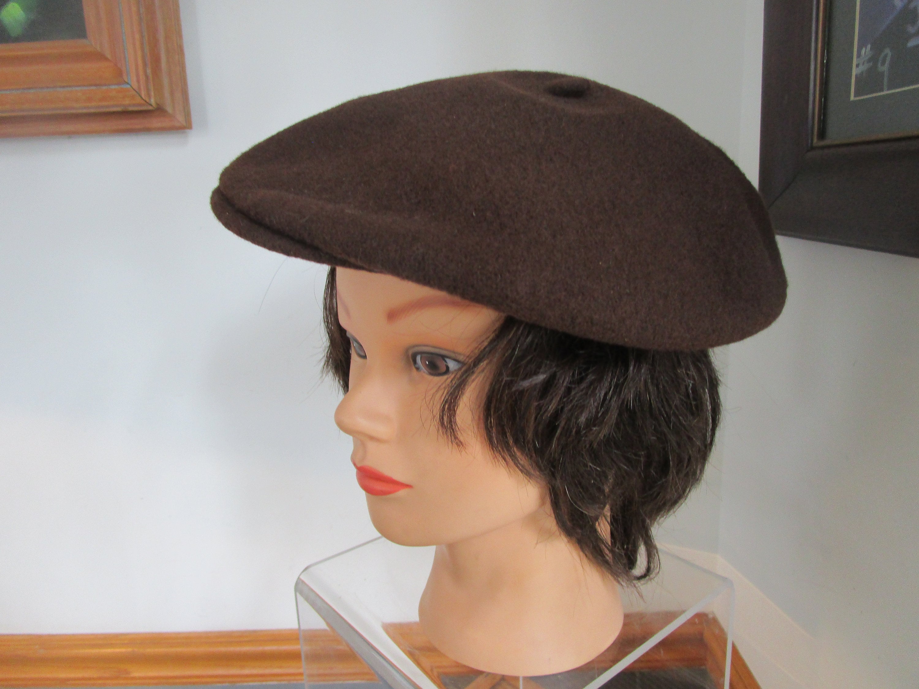 メンズウェア everyone original logo tropical wool cap Flat Bill Wool Cap with Leather Patch - Awildan Distilling