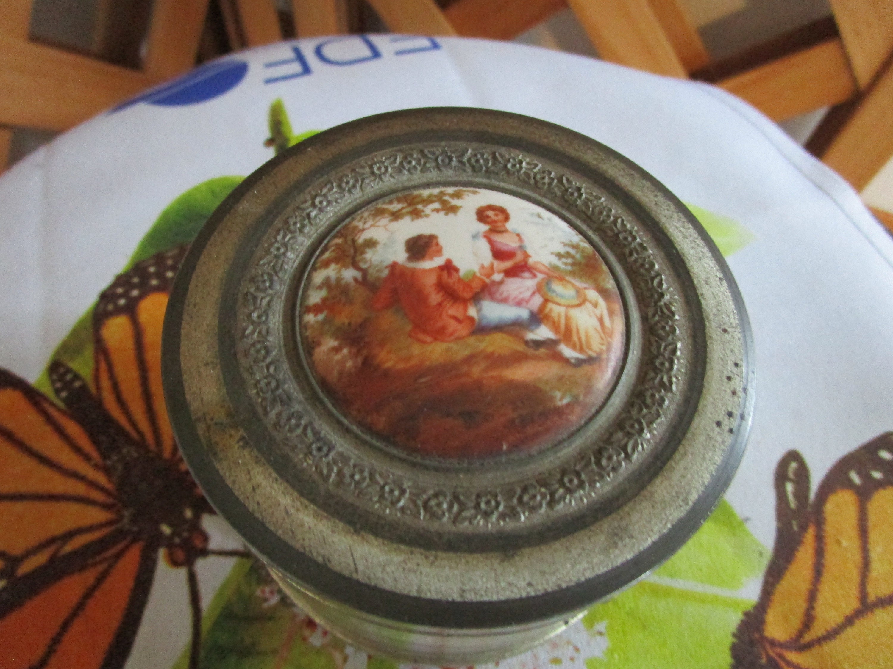Antique Powder Music Box - Etsy