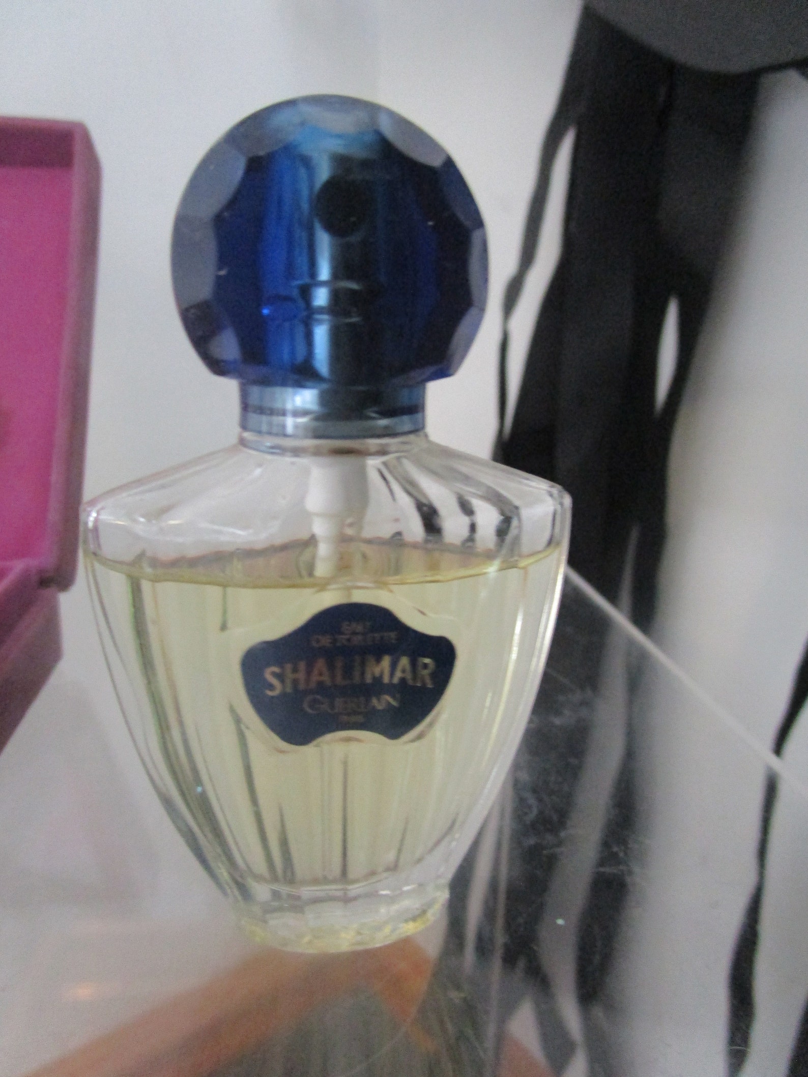 Shalimar Perfume Bottle in Original Purple Velvet Box Guerlain Etsy