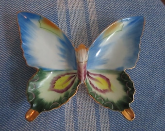 Vintage Ceramic Painted Wall Butterfly