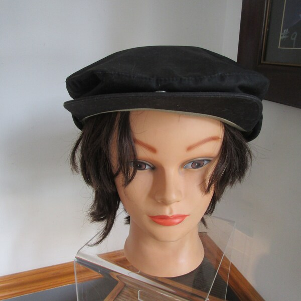 Vintage  Country Gentlemen Black  Men's, Cabbie Newsboy Golf Cap