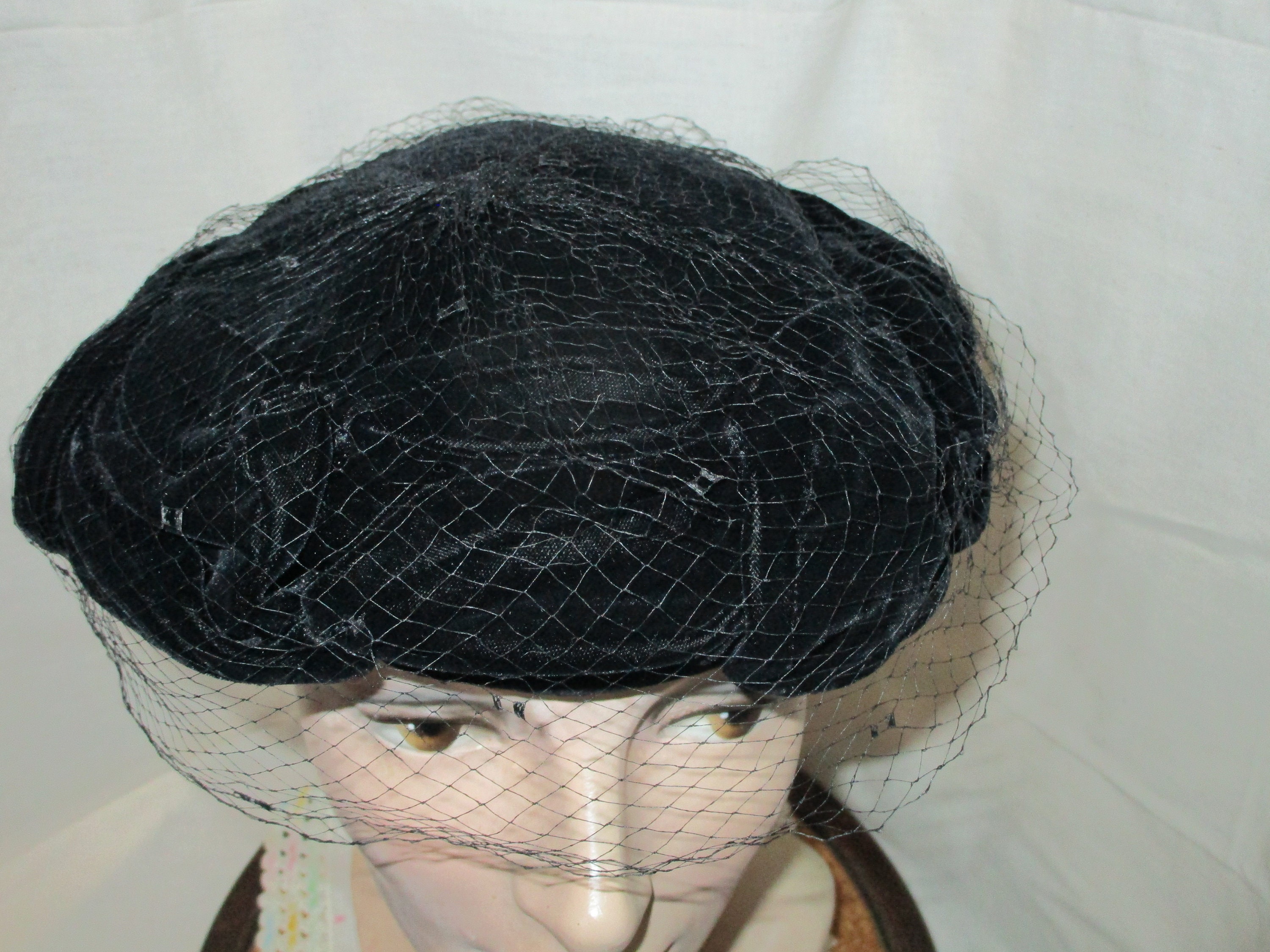 GAGE ORIGINAL Vintage Angora Fur Hat Pearl Beaded Rhinestone Embellished Cloche Gage Original Hat - Etsy main image 4