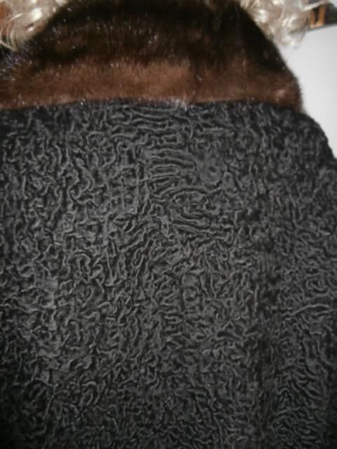Black Persian Curly Lamb With Mink Collar 1960's Ferdinand & Roth ...