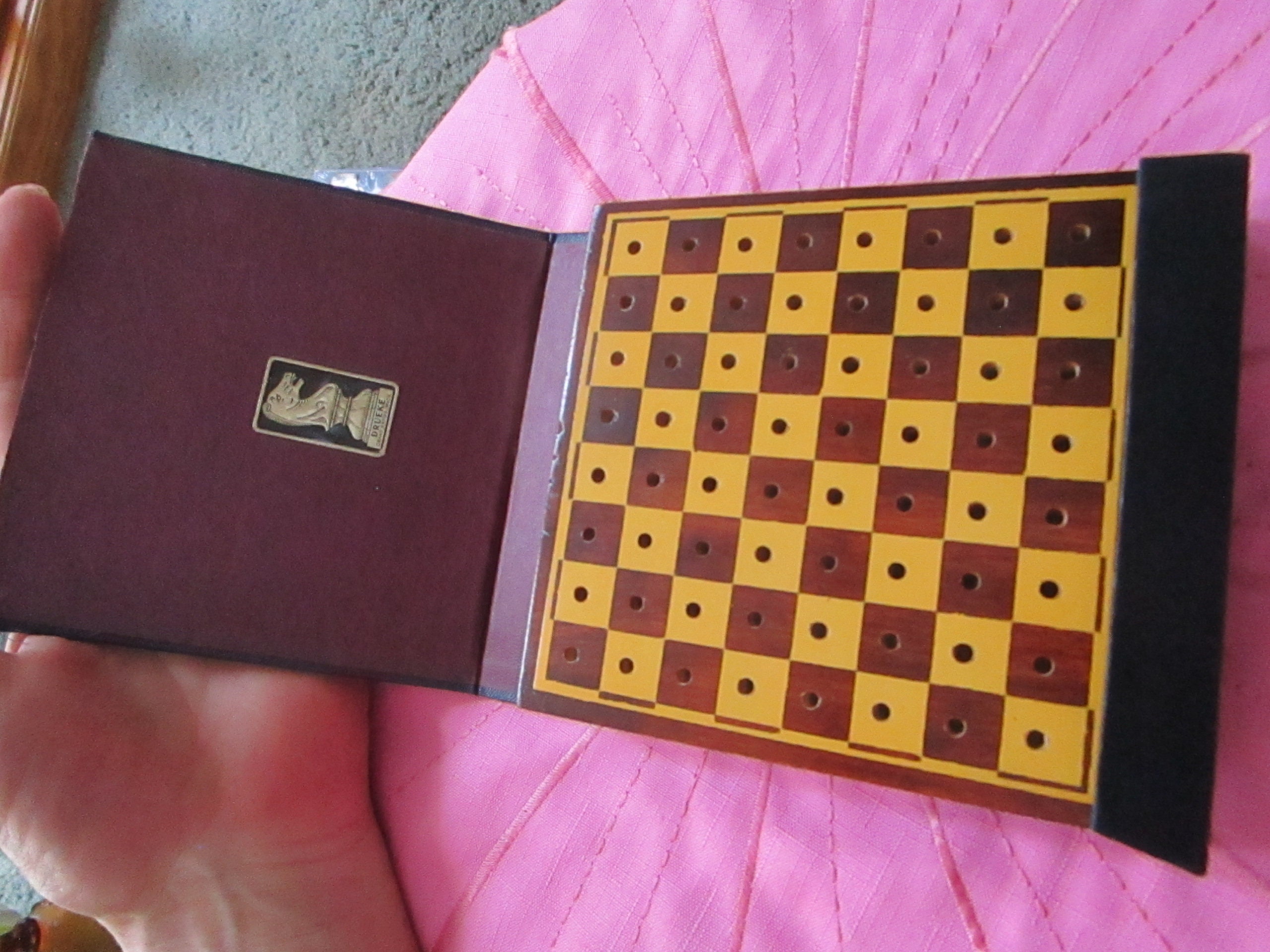 Dureke & Sons Wood Magnetic Square Solitaire Puzzle 1961