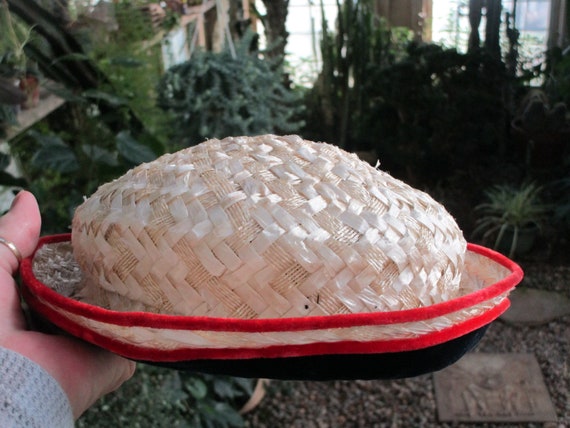 Agnes Original Inc. California Red Blue & Straw Hat True  display picture 2