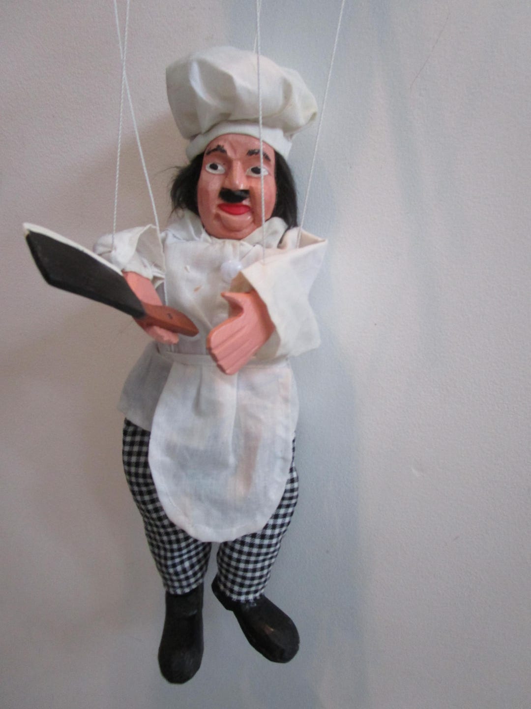 Vintage Chef String Marionette Carved Wood Puppet - Etsy
