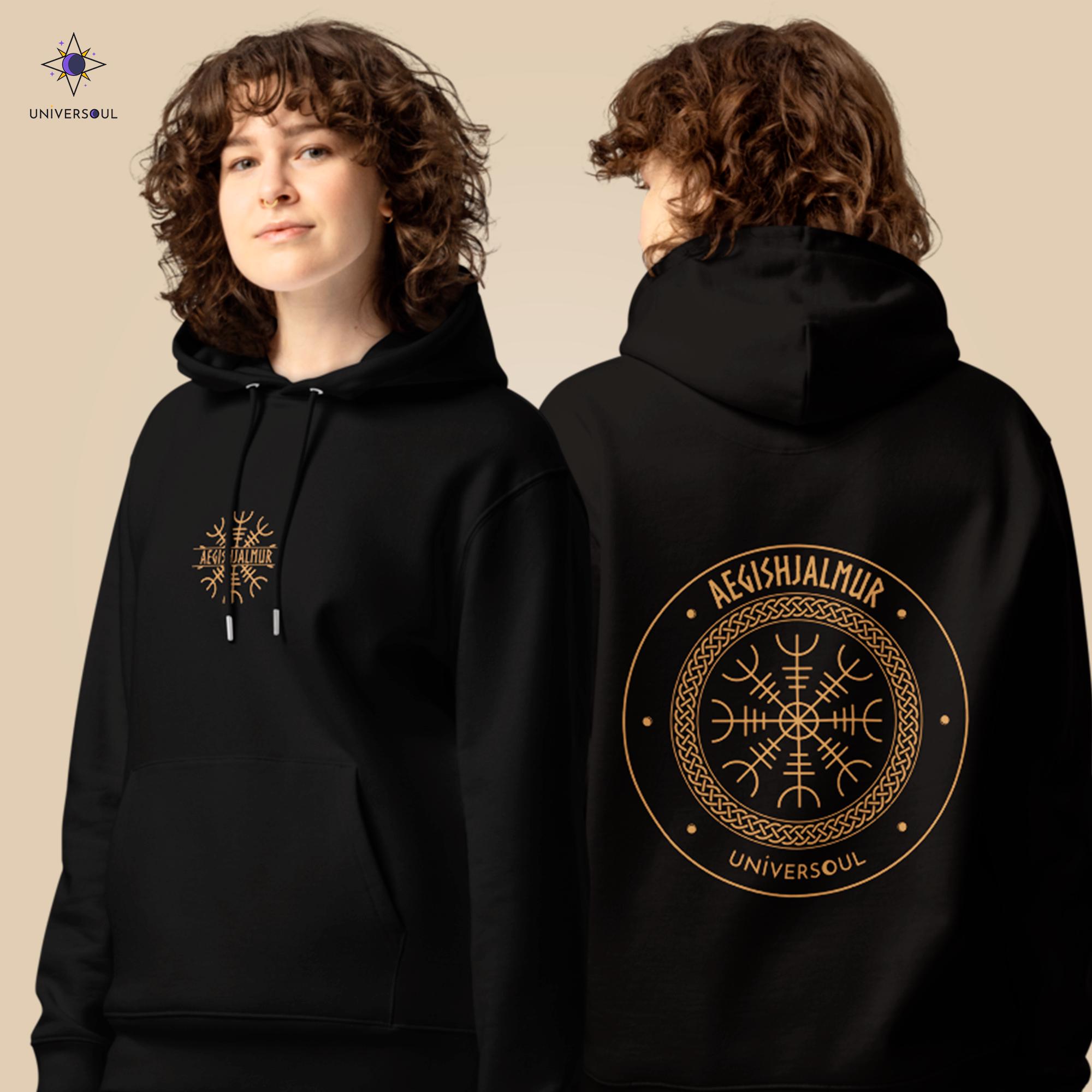 Felpa con cappuccio Viking "Bussola del Destino" | Odin's Hall