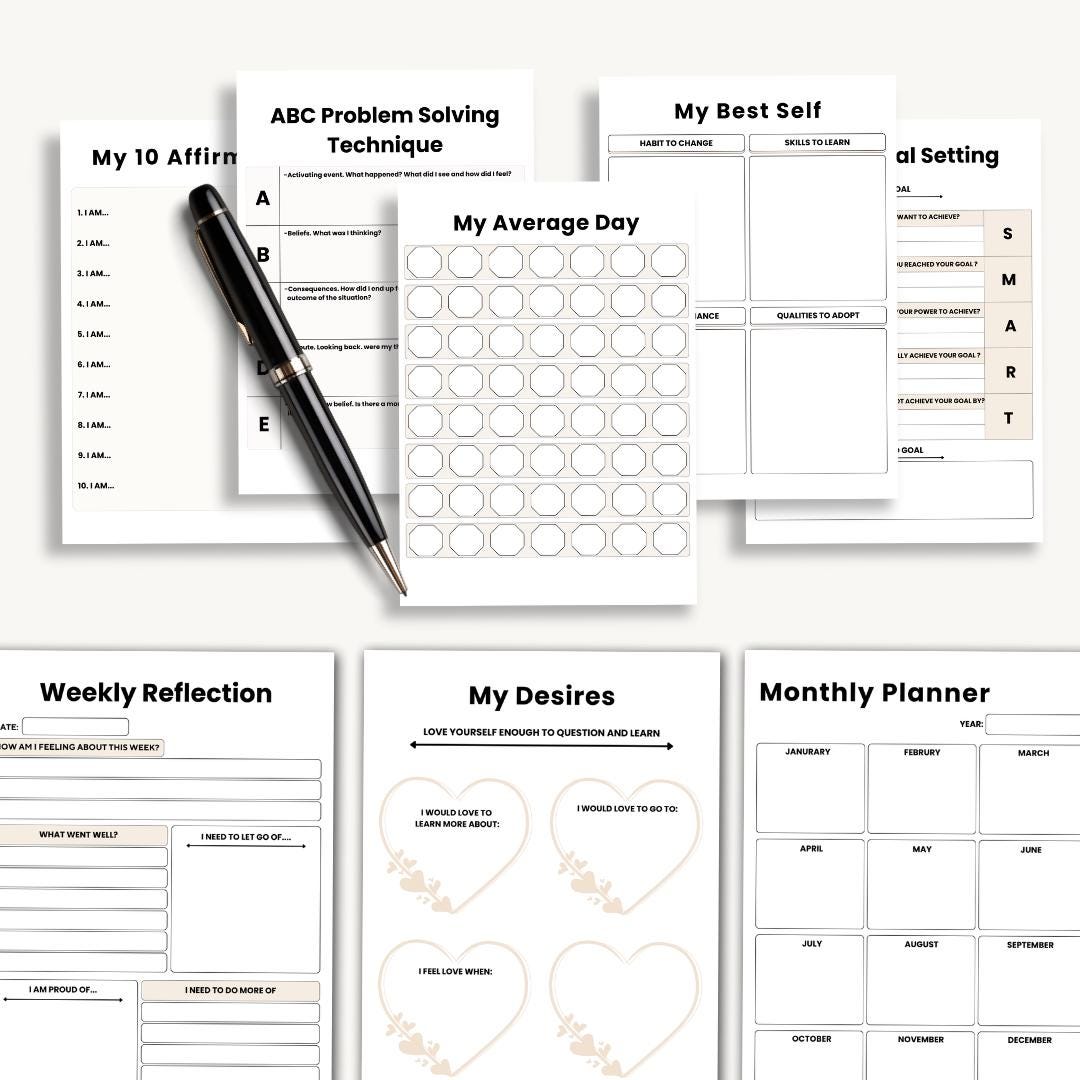 2025 Vision Board Planner | Printable Goal Setting & Manifestation ...