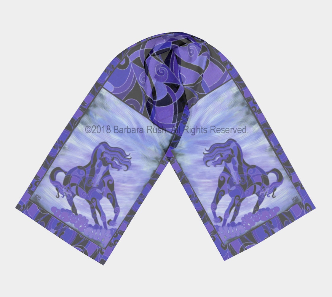 Brown & Burnt Orange Plaid Horse Scarf main image 0