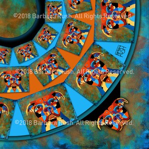 Pitbull Scarf, Pit Bull Scarf, Dog Scarf, Colorful Pitbull Scarf, Dog Art Scarf, Pitbull Rescue Scarf
