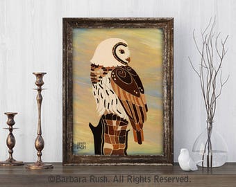 Owl painting, Owl Art, owls, owl, cute owl, beautiful owl, owl painting, barred owl, brown owl, owl prints