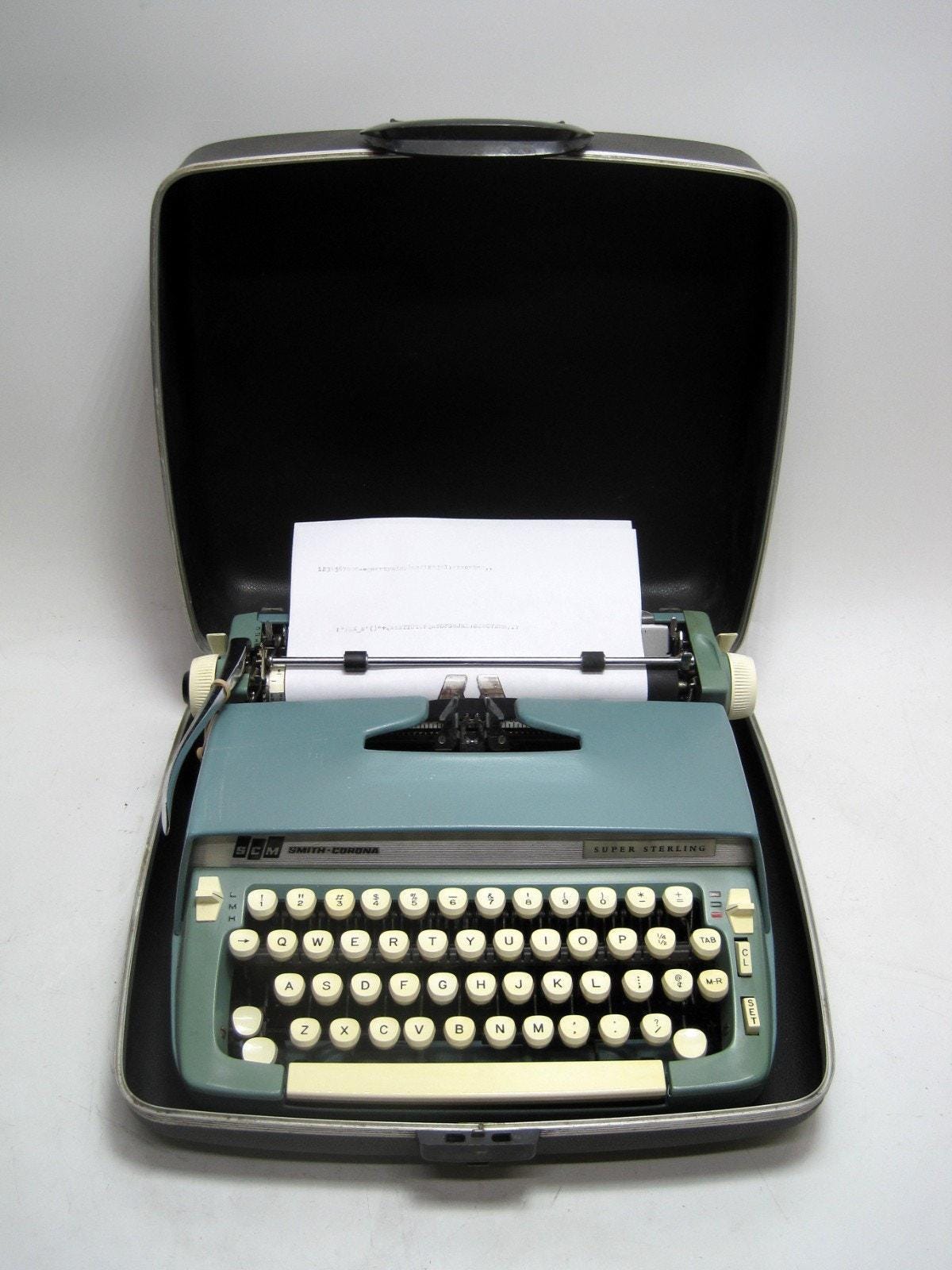 Smith-Corona スミスコロナ タイプライター ケース入レトロ 6LEF