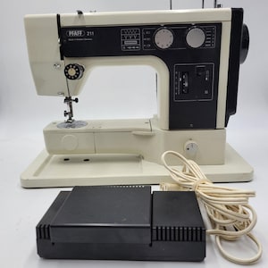 Vintage Pfaff 211 Sewing Machine Made in Western Germany Tested