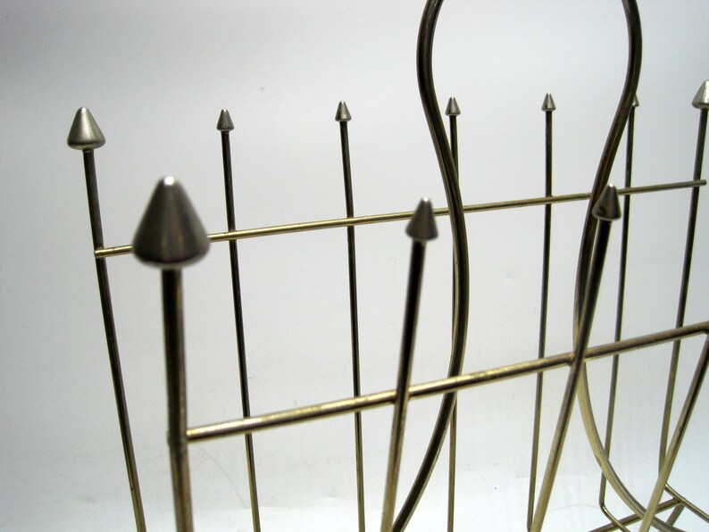 Show Rack Mcm Design Vintage Mid Century Modern Metal Magazine Rack MCM Retro - Etsy