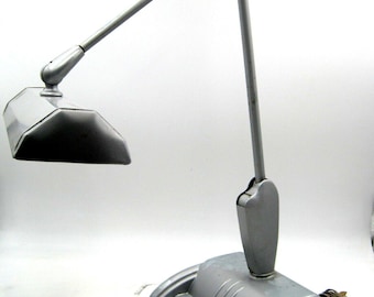 Vintage Art Deco MCM ACME Lite Drafting Desk Table Industrial Light Float Lamp