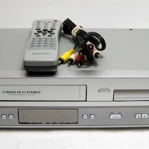 Philips Vcr Dvd Combo Player Vhs Recorder DVP3150V 4 Head Hi-Fi Stereo W/Remote & Av Cable