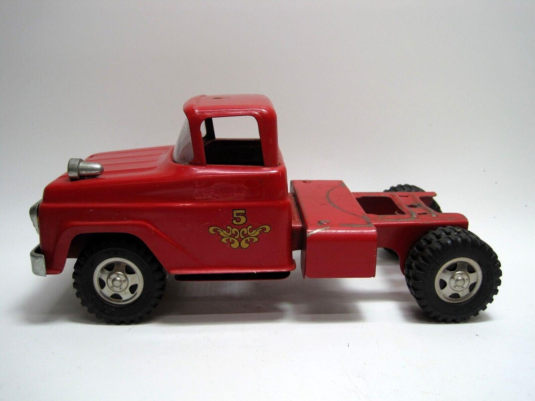 Camion De Pompiers Tonka Vintage - Échelle - Années 1960 - État Occasion