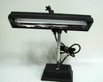 Vintage George W. Gates & Co. Industrial Desk Lamp MR4 W/Black Light