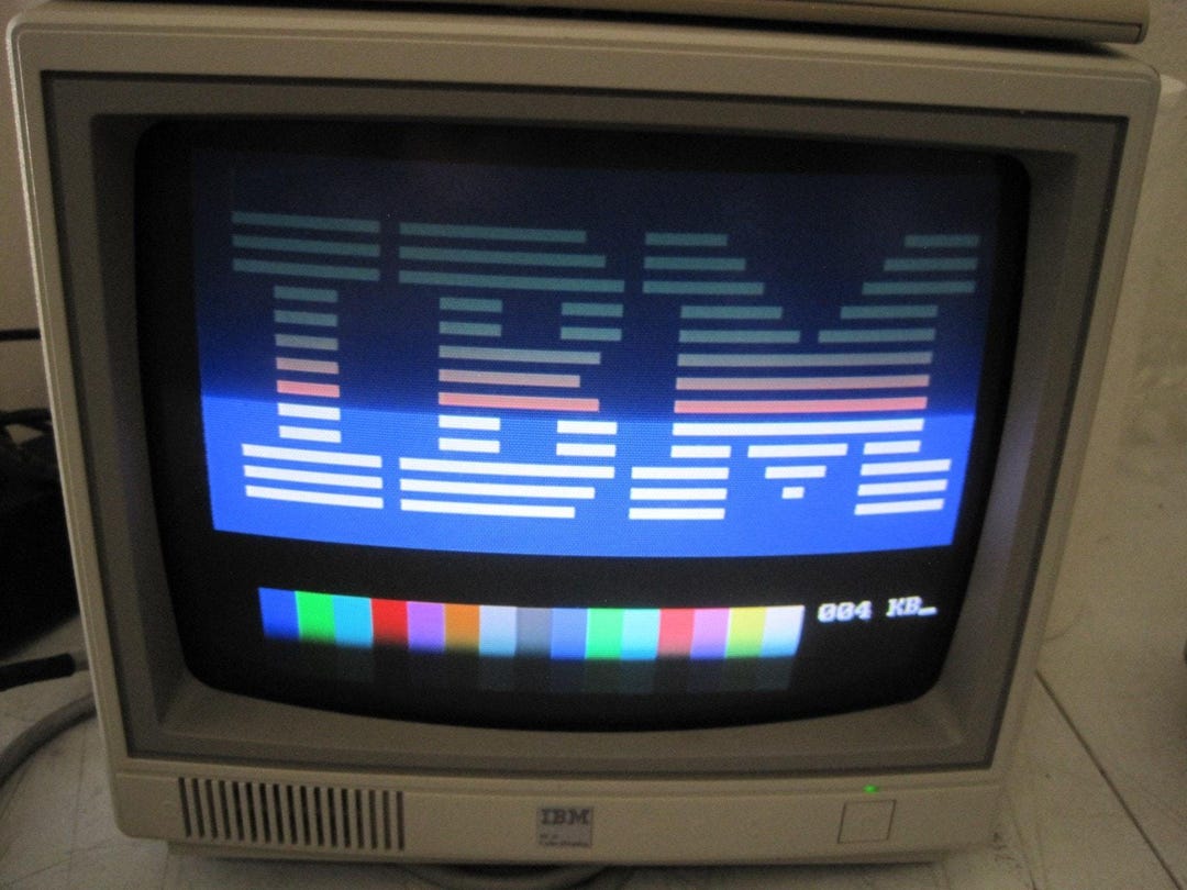 IBM Pcjr Color Display 4863 Tested Working! - Etsy