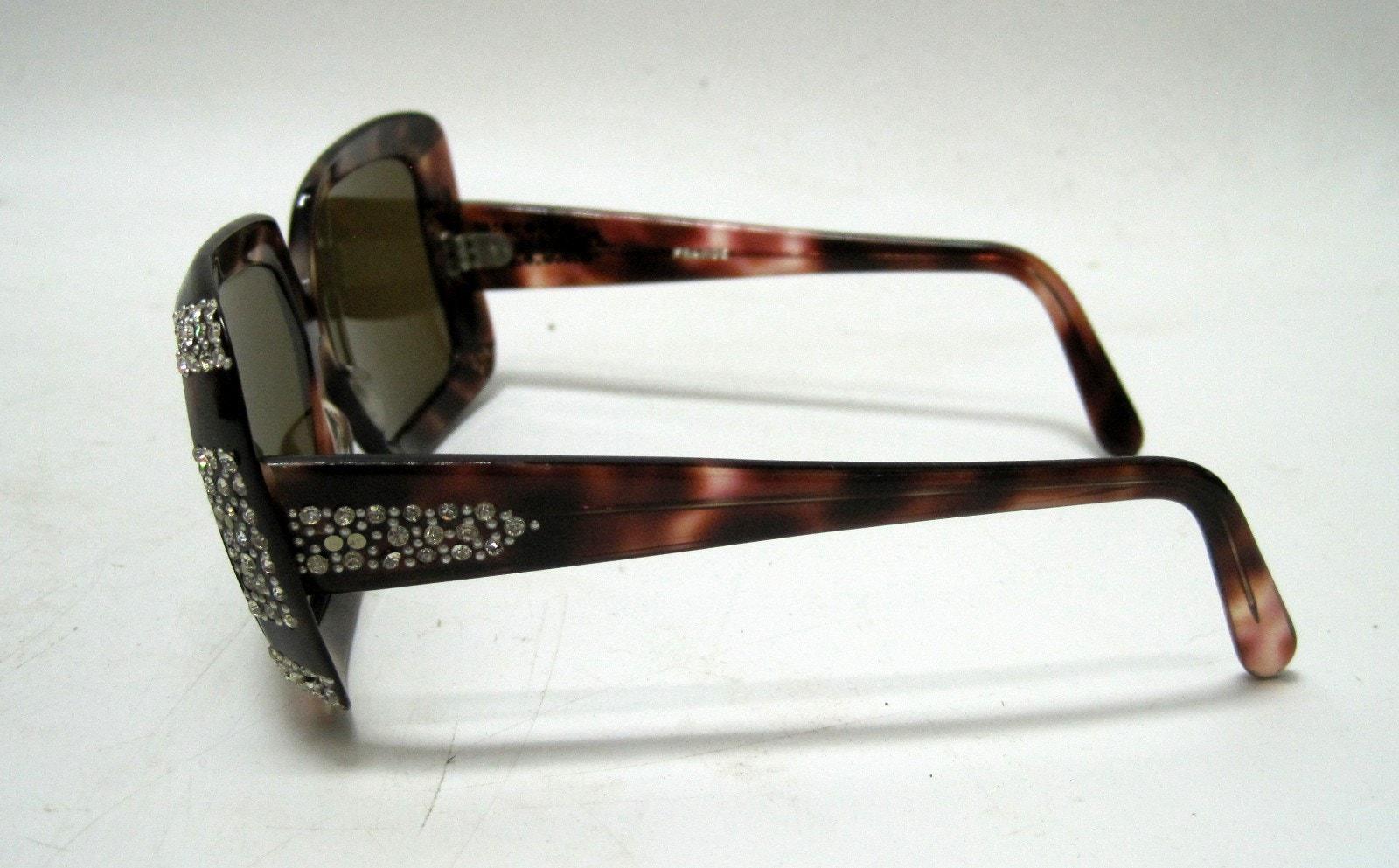 Vintage Made in France Sunglasses 60s 70s Oversized Tortoise 