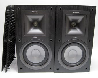 Pair of Klipsch ICON KB-15 Bookshelf Speakers Black 8 Ohms 85 Watts