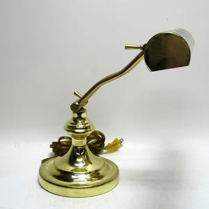 Vintage Brass Bankers Desk Lamp