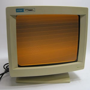 VTG Monochrome Leading Technology 1470A CRT Computer Monitor 1991