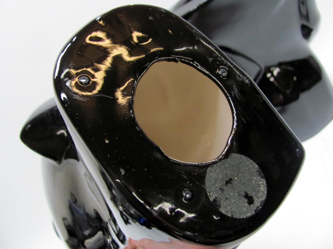 80s Art Deco Man Woman Statues / Lindsey B BALKWEILL Style Black ...