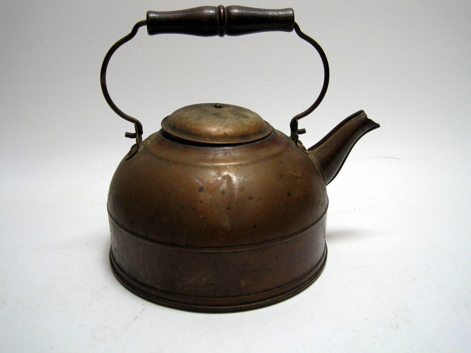 Paul Revere Copper Kettle Vintage Tea Pot Revere Ware Wood Handle