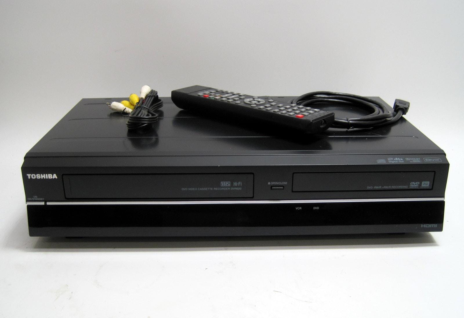 Toshiba DVR620KU Vhs Dvd Recorder Combo Vcr Dubbing Hdmi W/ Remote