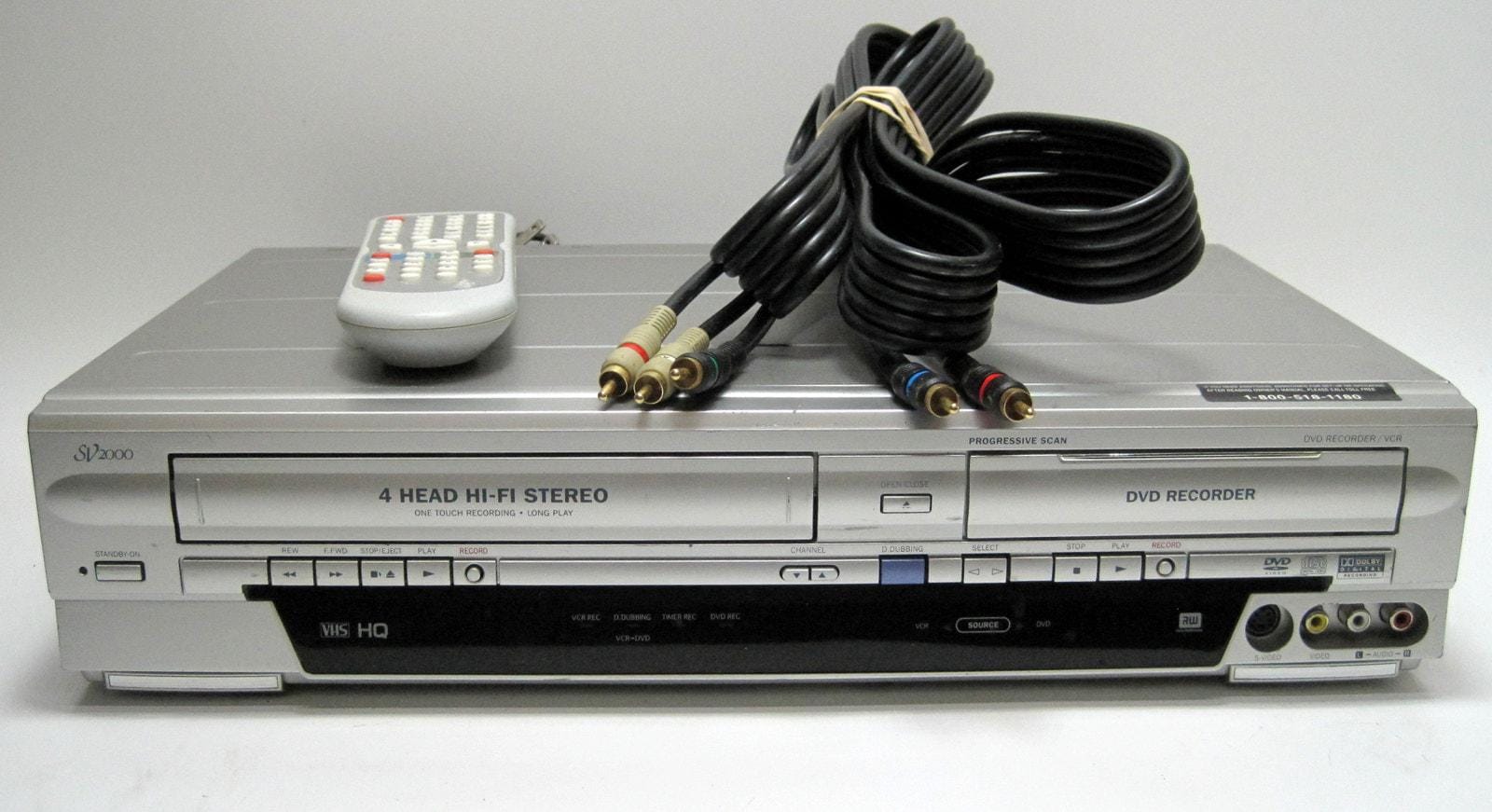 Funai SV2000 WV20V6 Dvd Recorder 4 Head Hi-fi- Dvd/vhs Combo W