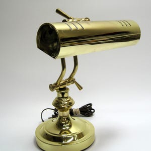 Vintage Brass Bankers/Desk Lamp