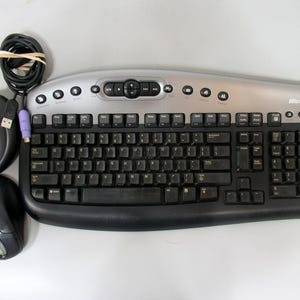 Microsoft Wireless Multimedia Keyboard 1.0A Receiver & Optical Mouse