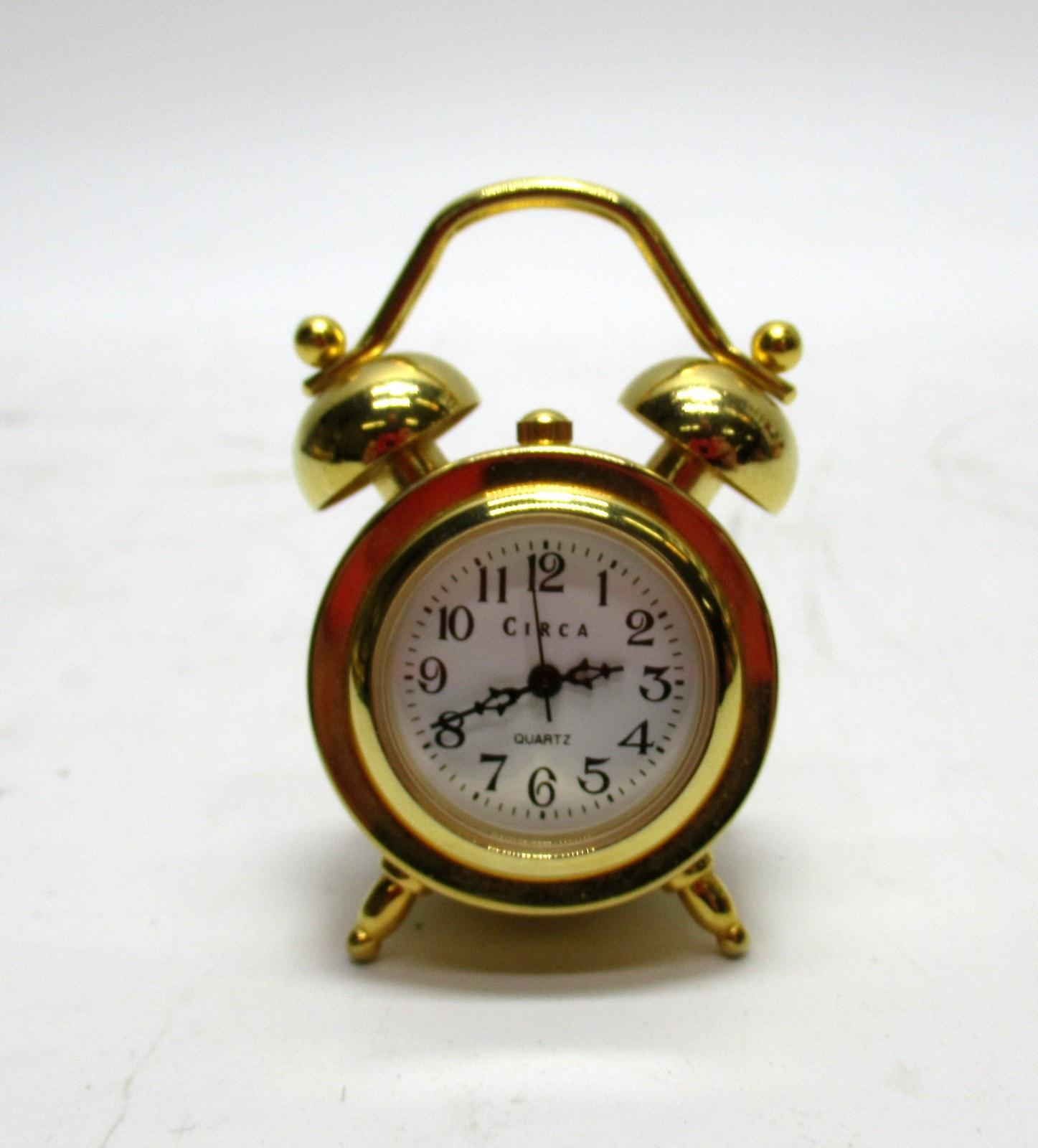 Lotto Orologi Da Tavolo E Miniatura In Ottone Placcato Oro, Vari Modelli, Funzionanti