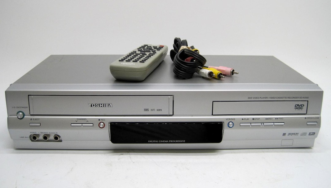 Toshiba SD-KV550SU Hifi Dvd Vcr Combo With Remote and Av Cable - Etsy